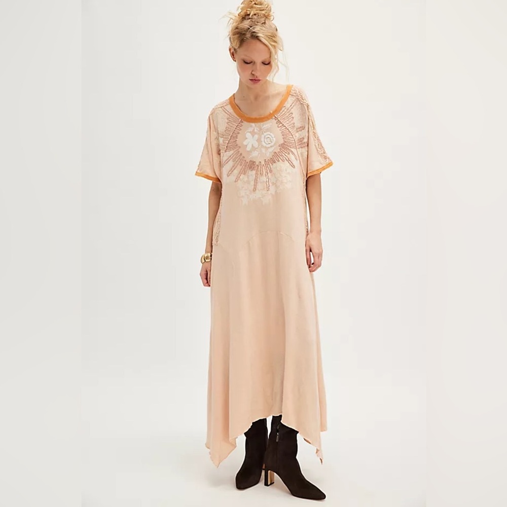 Free People Bali Lone Ranger Knit Maxi Dress S/M